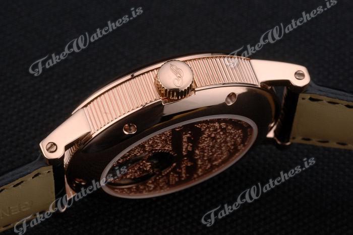 Complications Breguet Classique Ros??gold black leather strap 80155