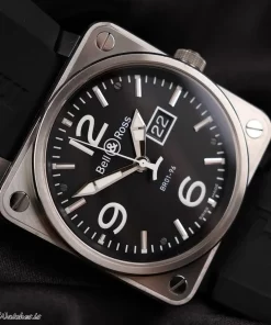 Bell & Ross BR 01-96 Grande Date BR01-96 Automatic 47mm Unisex Replica Watch - Black Dial, Steel Case
