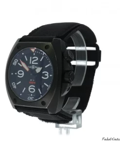 Alternative view of Bell & Ross BR 02 BR02 Automatic 44mm Unisex Replica Watch - Black Dial, Steel CaseMM