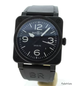 Bell & Ross BR 03-92 Ceramic BR0392-BL-CE Automatic 42mm Unisex Replica Watch - Black Dial, Ceramic Case