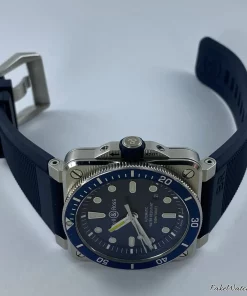 Alternative view of Bell & Ross BR 03-92 Ceramic BR0392-CERAM-BLUE Automatic 43mm Unisex Replica Watch - Black Dial, Ceramic Case