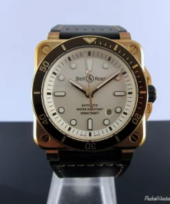 Bell & Ross BR 03 BR0392-D-WH-BR/SCA Automatic 43mm Unisex Replica Watch - White Dial, Bronze Case