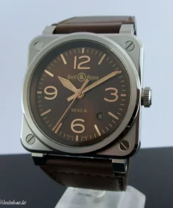 Bell & Ross BR 03 BR03A-GH-ST/SCA Automatic 42mm Unisex Replica Watch - Brown Dial, Steel Case
