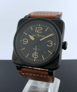 Alternative view of Bell & Ross BR 03 BR03A-HER-CE/SCA Automatic 42mm Unisex Replica Watch - Black Dial, Ceramic Case