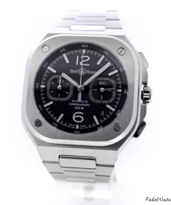 Alternative view of Bell & Ross BR 05 BR05C-BL-ST/SST Automatic 42mm Unisex Replica Watch - Black Dial, Steel Case