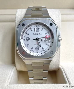 Alternative view of Bell & Ross BR 05 BR05G-SI-ST/SST Automatic 41mm Unisex Replica Watch - White Dial, Steel Case
