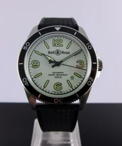 Bell & Ross BR V2 BRV292-LUM-ST/SRB Automatic 42mm Unisex Replica Watch - Green Dial, Steel Case