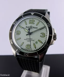 Alternative view of Bell & Ross BR V2 BRV292-LUM-ST/SRB Automatic 42mm Unisex Replica Watch - Green Dial, Steel Case