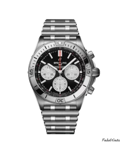 Breitling Chronomat 42 AB0134101B1A1 Automatic 42mm Unisex Replica Watch - Black Dial, Steel Case