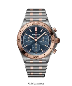 Breitling Chronomat 42 UB0134101C1U1 Automatic 42mm Unisex Replica Watch - Blue Dial, Steel Case