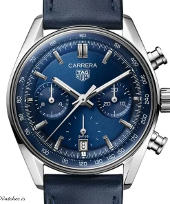Alternative view of TAG Heuer Carrera CBS2212.FC6535 Automatic 39mm Unisex Replica Watch - Blue Dial, Steel Case
