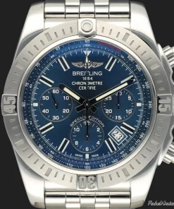 Alternative view of Breitling Chronomat 44 AB011511/C956 Automatic 44mm Male Replica Watch - Blue Dial, Steel Case