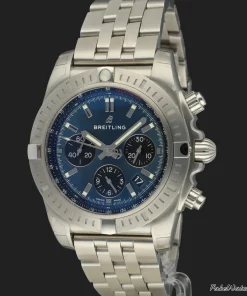 Breitling Chronomat AB0115101C1A1 Automatic 44mm Unisex Replica Watch - Blue Dial, Steel Case