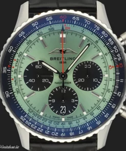 Alternative view of Breitling Navitimer 1 B01 Chronograph AB0138 Automatic 43mm Unisex Replica Watch - Black Dial, Steel Case