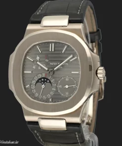 Patek Philippe Nautilus 5712G-001 Automatic 40mm Unisex Replica Watch - Grey Dial, White Gold Case