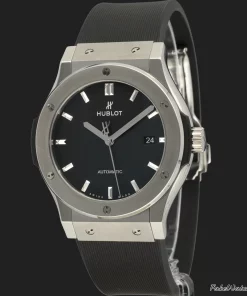 Hublot Classic Fusion 542.NX.1171.RX Automatic 42mm Unisex Replica Watch - Black Dial, Titanium Case