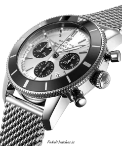 Alternative view of Breitling Superocean Heritage II Chronograph AB0162121G1A1 Automatic 44mm Unisex Replica Watch - Silver Dial, Steel Case