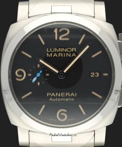 Alternative view of Panerai Luminor Marina 1950 3 Days Automatic PAM00723 Automatic 44mm Unisex Replica Watch - Black Dial, Steel Case