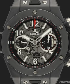 Alternative view of Hublot Big Bang Unico 411.CI.1170.RX Automatic 45mm Male Replica Watch - Transparent Dial, Ceramic Case