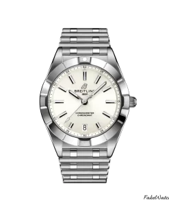 Breitling Chronomat A77310101A2A1 Quartz 32mm Female Replica Watch - White Dial, Steel Case