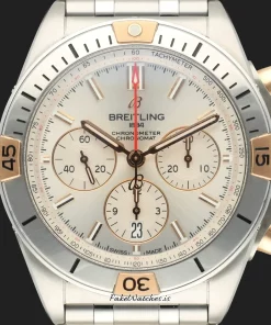 Alternative view of Breitling Chronomat 42 IB0134101G1A1 Automatic 42mm Unisex Replica Watch - Silver Dial, Steel Case