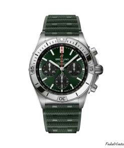 Breitling Chronomat 42 AB0134101L2S1 Automatic 43mm Unisex Replica Watch - Green Dial, Steel Case