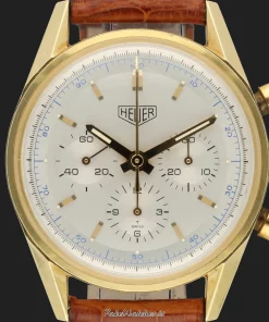 Alternative view of TAG Heuer Carrera CS3140.BC0727 Manual winding 36mm Unisex Replica Watch - Silver Dial, Yellow Gold Case