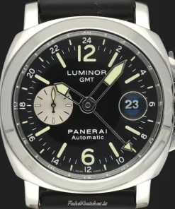 Alternative view of Panerai Luminor GMT Automatic PAM00088 Automatic 44mm Unisex Replica Watch - Black Dial, Steel Case