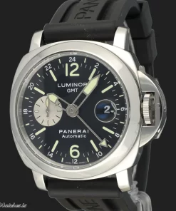 Panerai Luminor GMT Automatic PAM00088 Automatic 44mm Unisex Replica Watch - Black Dial, Steel Case