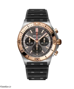Breitling Chronomat 42 UB0134101B1S1 Automatic 43mm Unisex Replica Watch - Grey Dial, Gold/Steel Case
