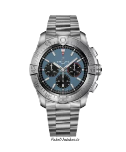 Breitling Super Avenger EB0148101C1E1 Automatic 46mm Unisex Replica Watch - Blue Dial, Titanium Case