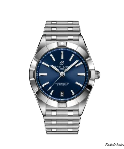 Breitling Chronomat A77310101C1A1 Quartz 32mm Female Replica Watch - Blue Dial, Steel Case