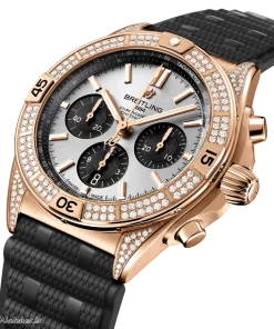 Alternative view of Breitling Chronomat 42 RB0134721G1S2 Automatic 42mm Unisex Replica Watch - Silver Dial, Red Gold Case