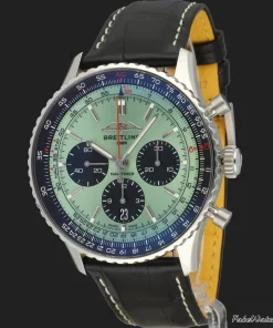 Breitling Navitimer 1 B01 Chronograph AB0138 Automatic 43mm Unisex Replica Watch - Black Dial, Steel Case