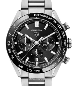 TAG Heuer Carrera CBN2A1B.BA0643 Automatic 44mm Unisex Replica Watch - Black Dial, Steel Case