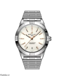 Breitling Chronomat 36 A10380101A2A1 Automatic 36mm Female Replica Watch - White Dial, Steel Case