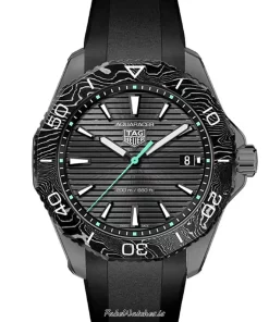 TAG Heuer Aquaracer WBP1112.FT6199 Quartz 40mm Unisex Replica Watch - Black Dial, Steel Case