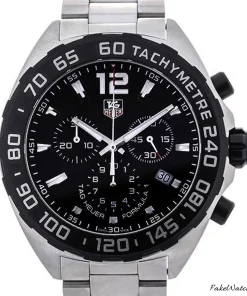 Alternative view of TAG Heuer Formula 1 Quartz CAZ1010.BA0842 Quartz 43mm Unisex Replica Watch - Black Dial, Steel Case