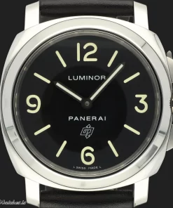 Alternative view of Panerai Luminor Base Logo PAM01000 Manual winding 44mm Unisex Replica Watch - Black Dial, Steel Case