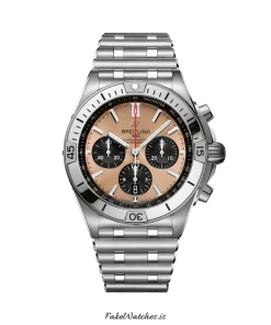 Breitling Chronomat 42 AB0134101K1A1 Automatic 42mm Unisex Replica Watch - Red Dial, Steel Case