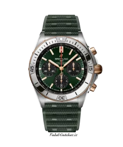 Breitling Chronomat 42 UB0134131L1S1 Automatic 43mm Unisex Replica Watch - Green Dial, Steel Case
