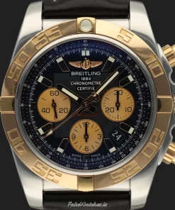 Alternative view of Breitling Chronomat 44 CB011012 Automatic 44mm Unisex Replica Watch - Black Dial, Gold/Steel Case