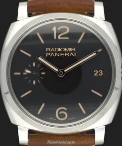 Alternative view of Panerai Radiomir 1940 3 Days PAM00514 Manual winding 47mm Unisex Replica Watch - Black Dial, Steel Case