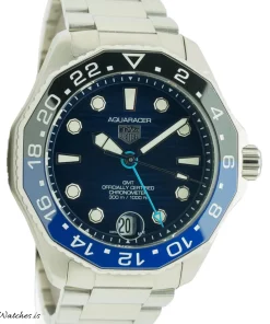 Alternative view of TAG Heuer Aquaracer WBP5114.BA0013 Automatic 42mm Unisex Replica Watch - Blue Dial, Steel Case