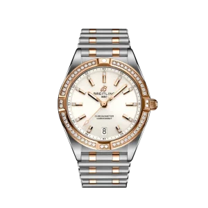 Breitling Chronomat U77310591A1U1 Quartz 32mm Female Replica Watch - White Dial, Steel Case
