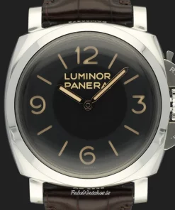 Alternative view of Panerai Luminor 1950 PAM00372 Manual winding 47mm Unisex Replica Watch - Black Dial, Steel Case
