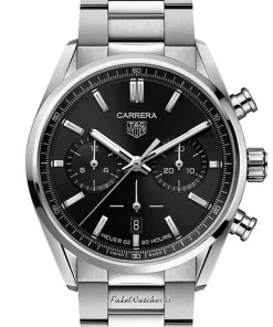 TAG Heuer Carrera CBN2010.BA0642 Automatic 42mm Unisex Replica Watch - Black Dial, Steel Case