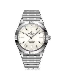 Breitling Chronomat 36 A10380101A3A1 Automatic 36mm Female Replica Watch - White Dial, Steel Case