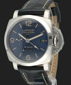 Panerai Luminor 1950 10 Days GMT PAM00986 Automatic 44mm Unisex Replica Watch - Blue Dial, Steel Case