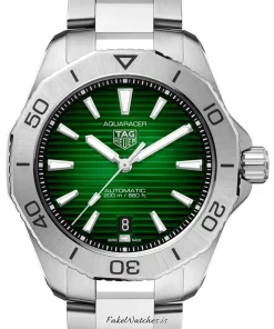TAG Heuer Aquaracer WBP2115.BA0627 Automatic 40mm Unisex Replica Watch - Green Dial, Steel Case